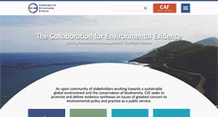 Desktop Screenshot of environmentalevidence.org